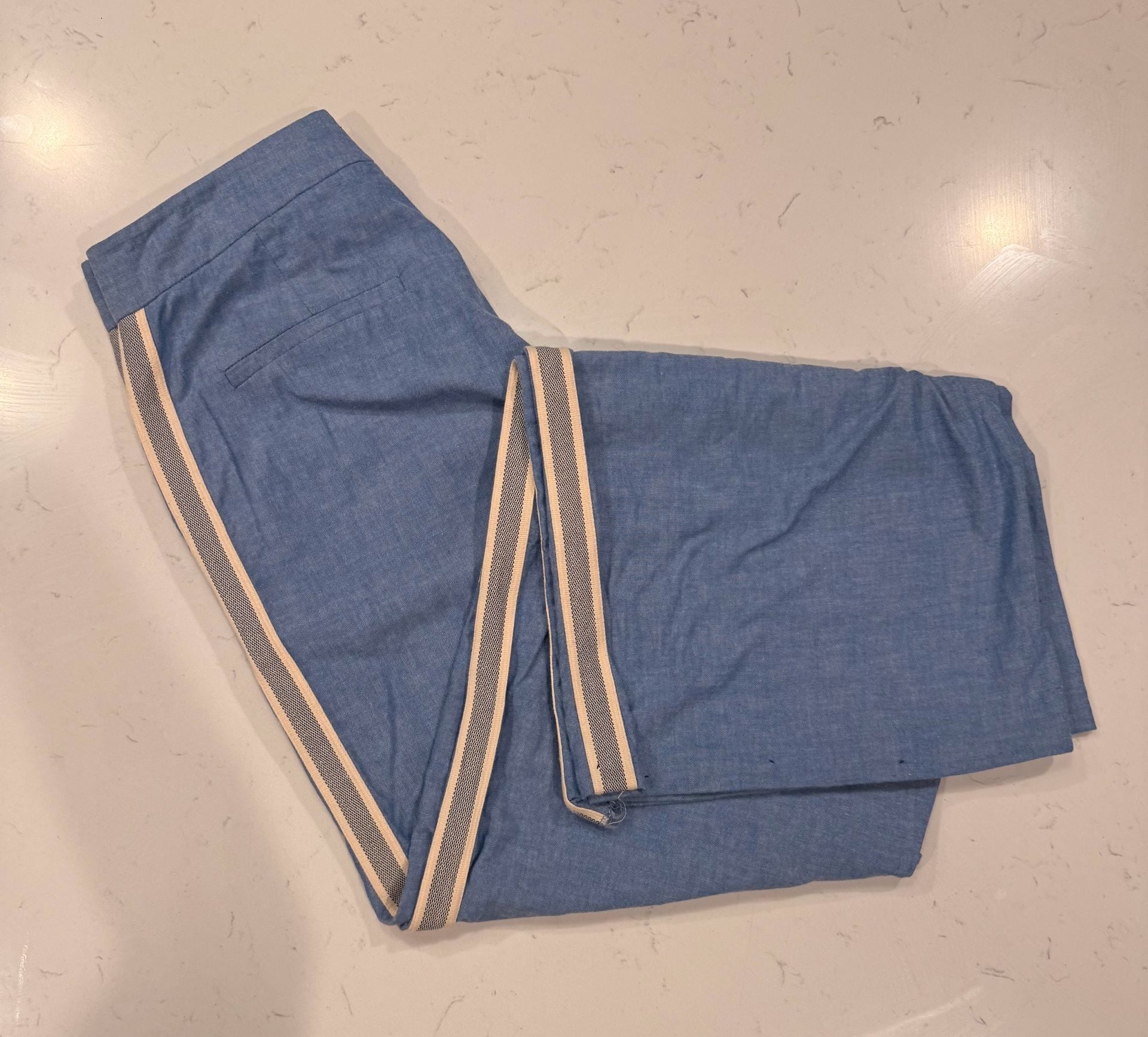 La Ligne Trousers Size 6 Blue Cotton 3