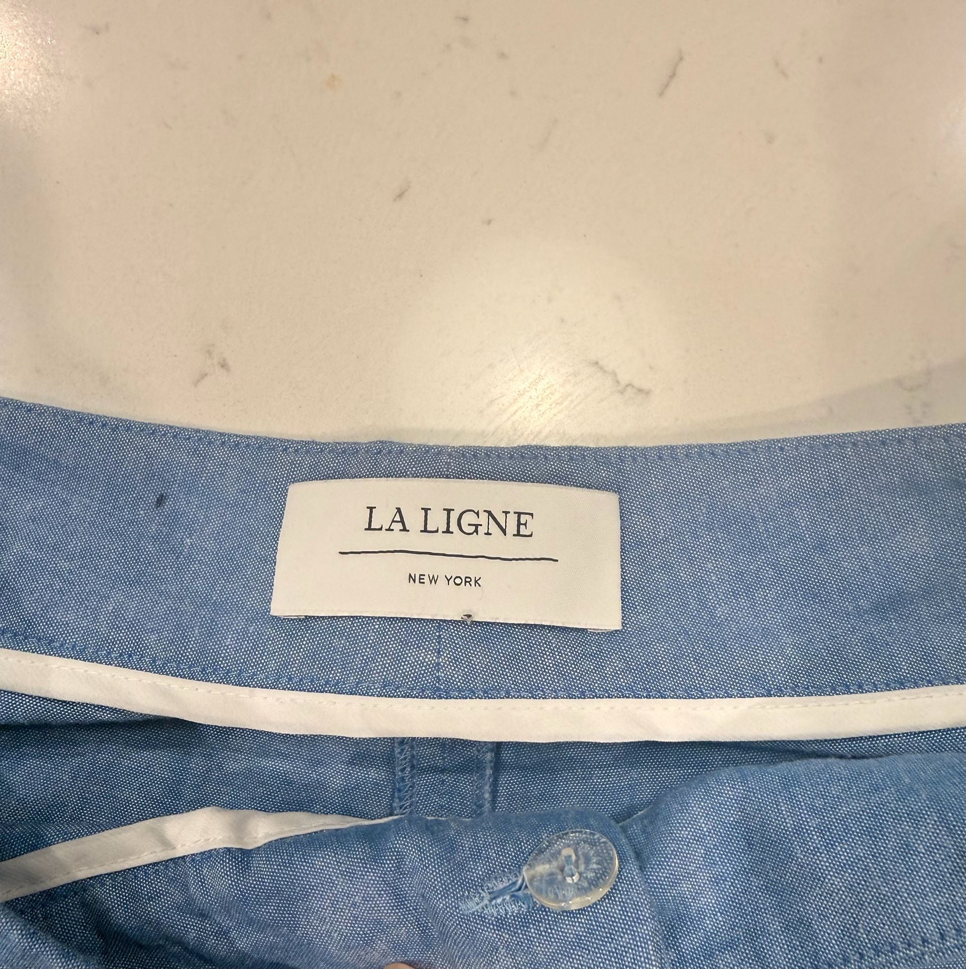 La Ligne Trousers Size 6 Blue Cotton 6