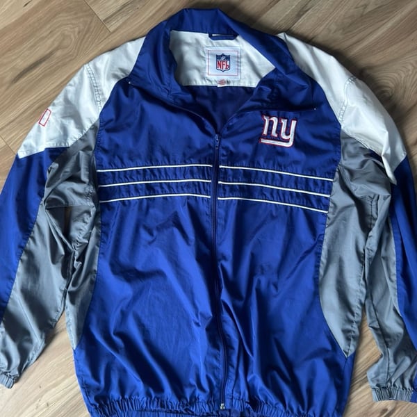 Mens Vintage NFL New York Giants Sports Illustrated Windbreaker
