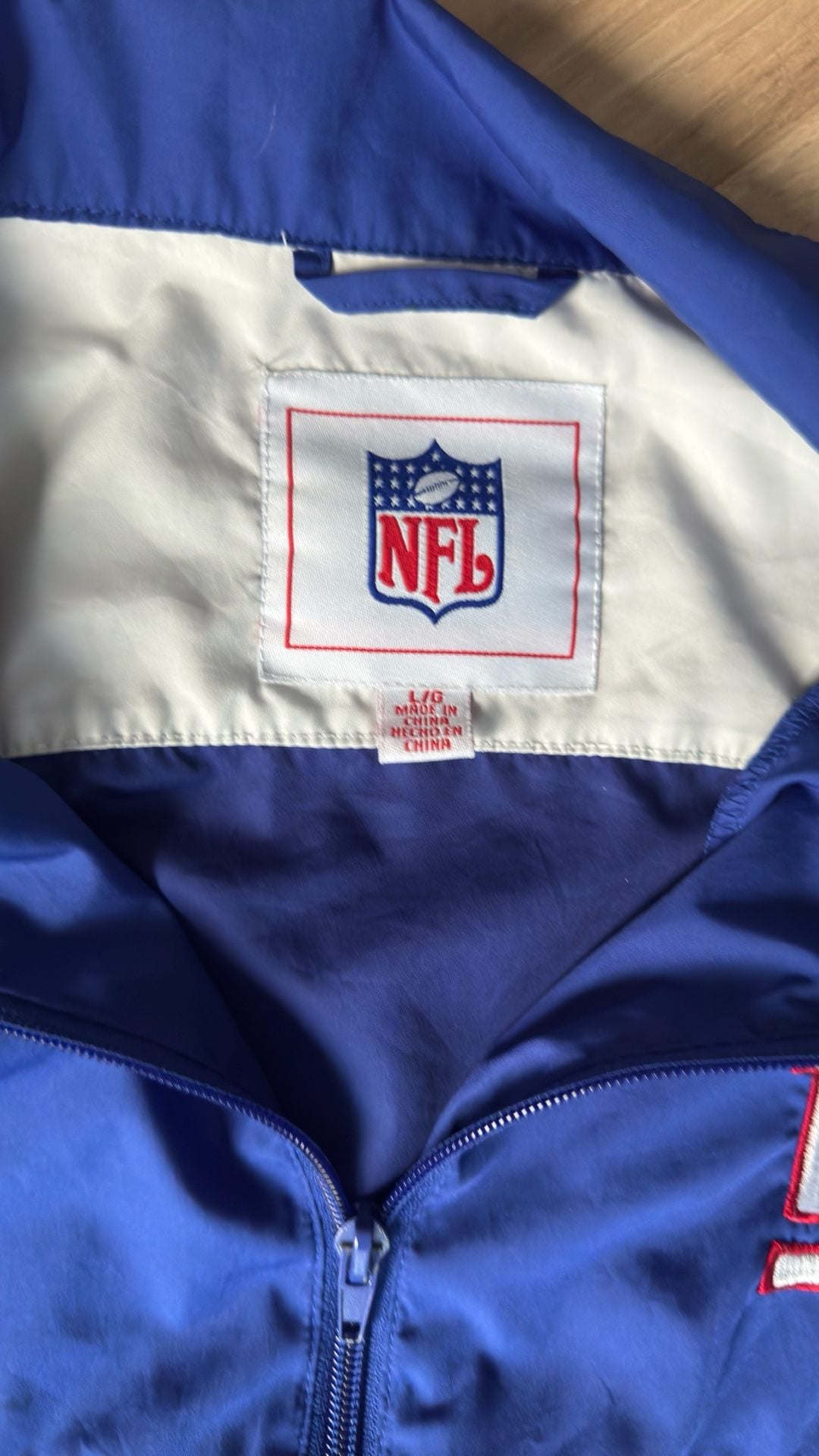 Mens Vintage NFL New York Giants Sports Illustrated Windbreaker 4