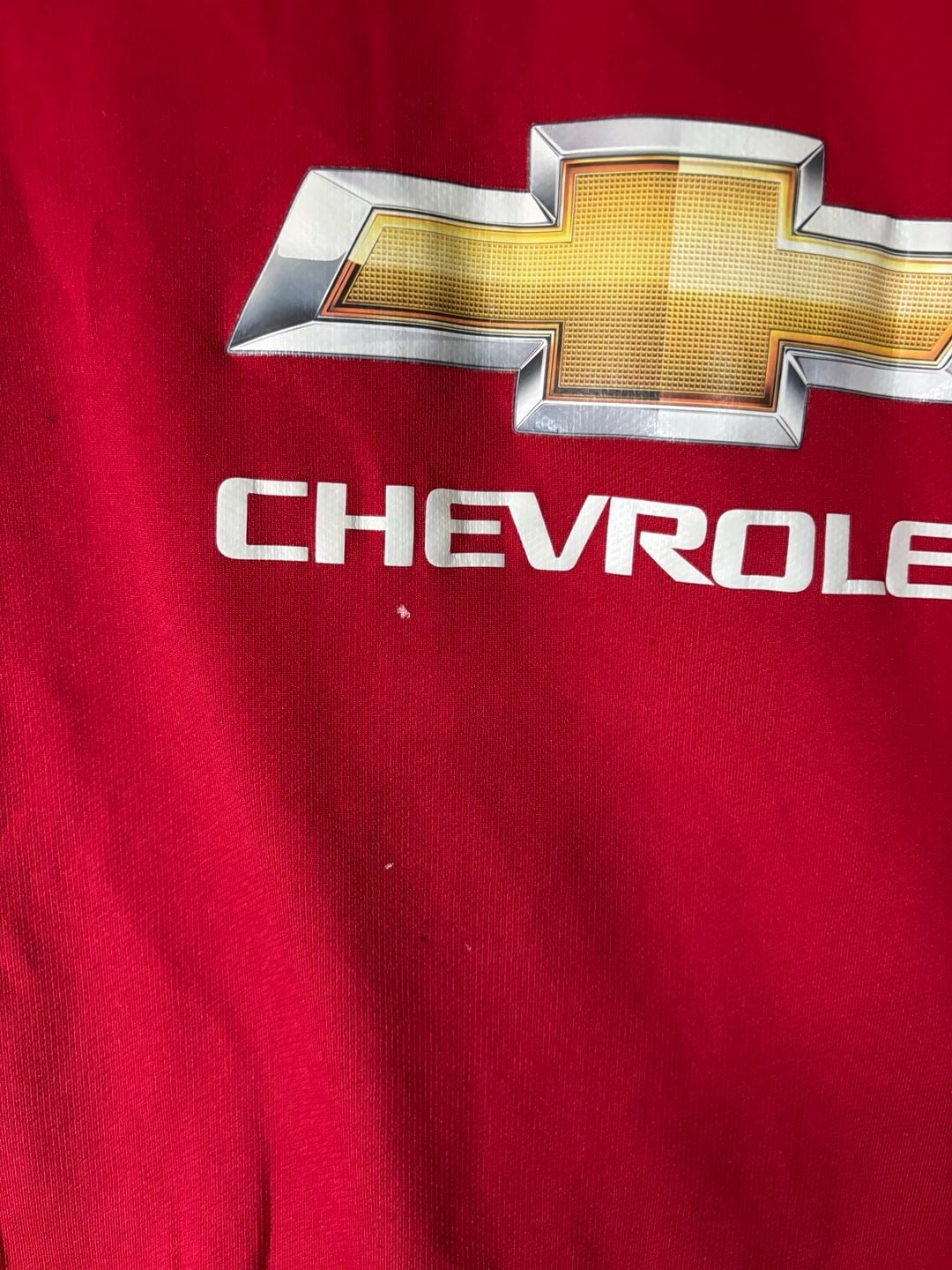 Nike Manchester United 2014/15 Home Jersey Size L Red Chevrolet Football 8