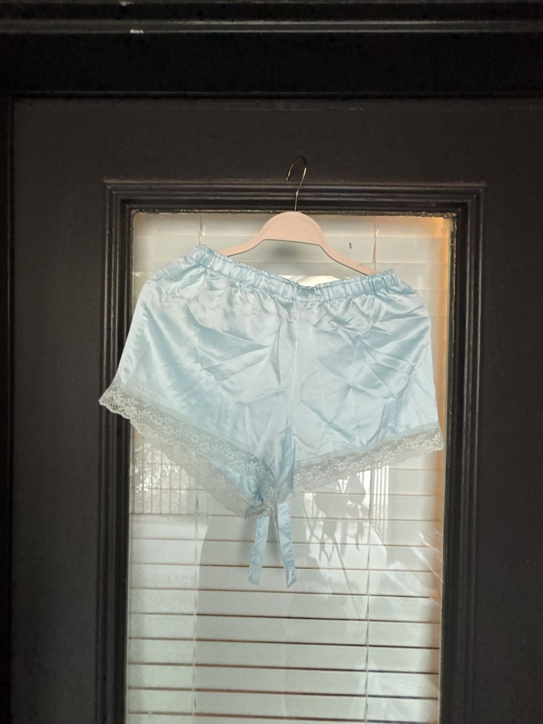 Flora Nikrooz Selena Satin Short Pajama Set Size S Light Blue 7