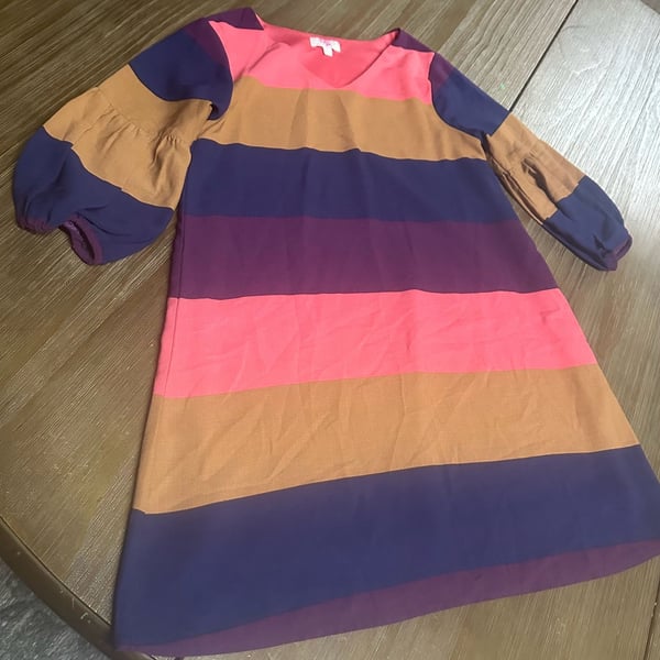 Girls striped flowy dress GB Girls L (10-12)