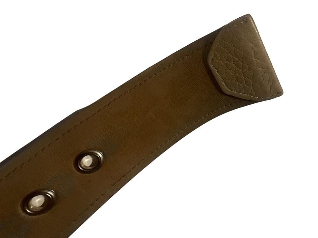 Authentic Prada Leather Belt Size 85 34 Tan Brown 8