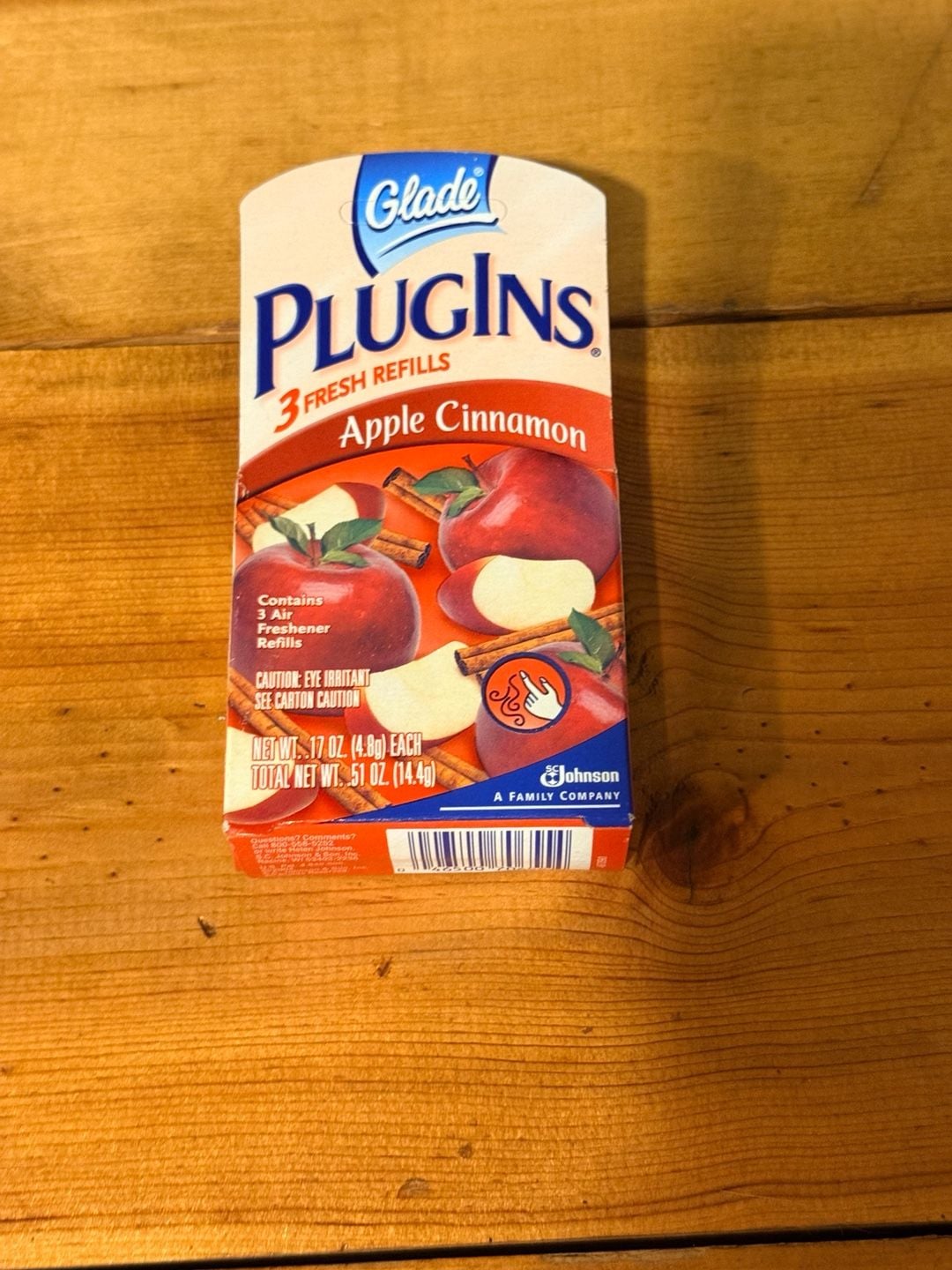 Glade PlugIns Air Freshener Refills Apple Cinnamon 3 Count 1
