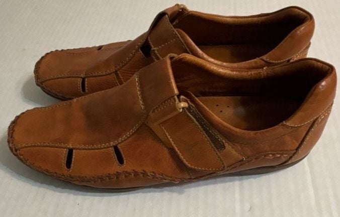 Pikolinos Tarifa Leather Fisherman Sandals Brown Size 43 4