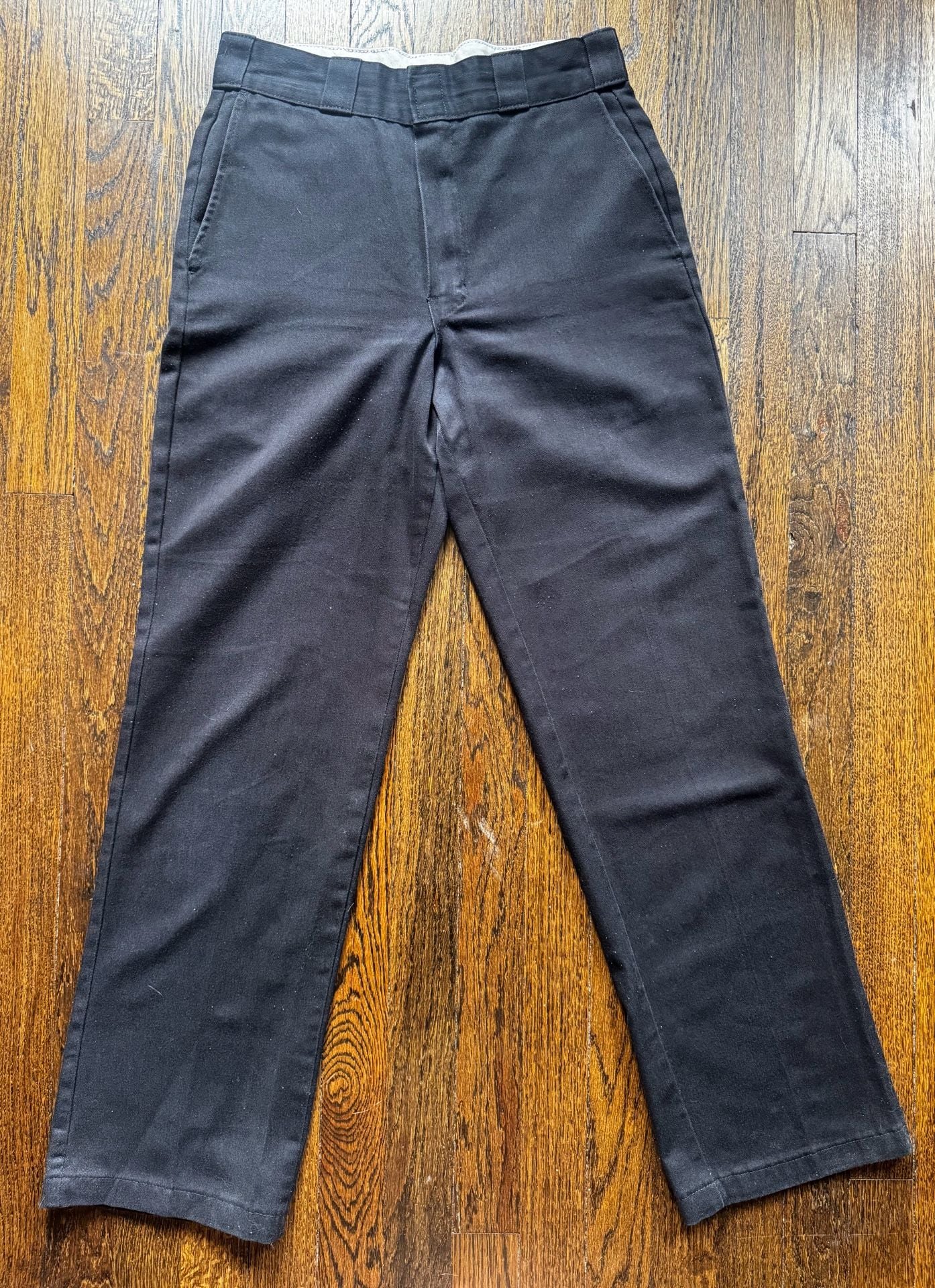 VINTAGE 00s Dickies 874 ORIGINAL WORK PANTS BLACK HONDURAS Y2K SKATER STREETWEAR 4