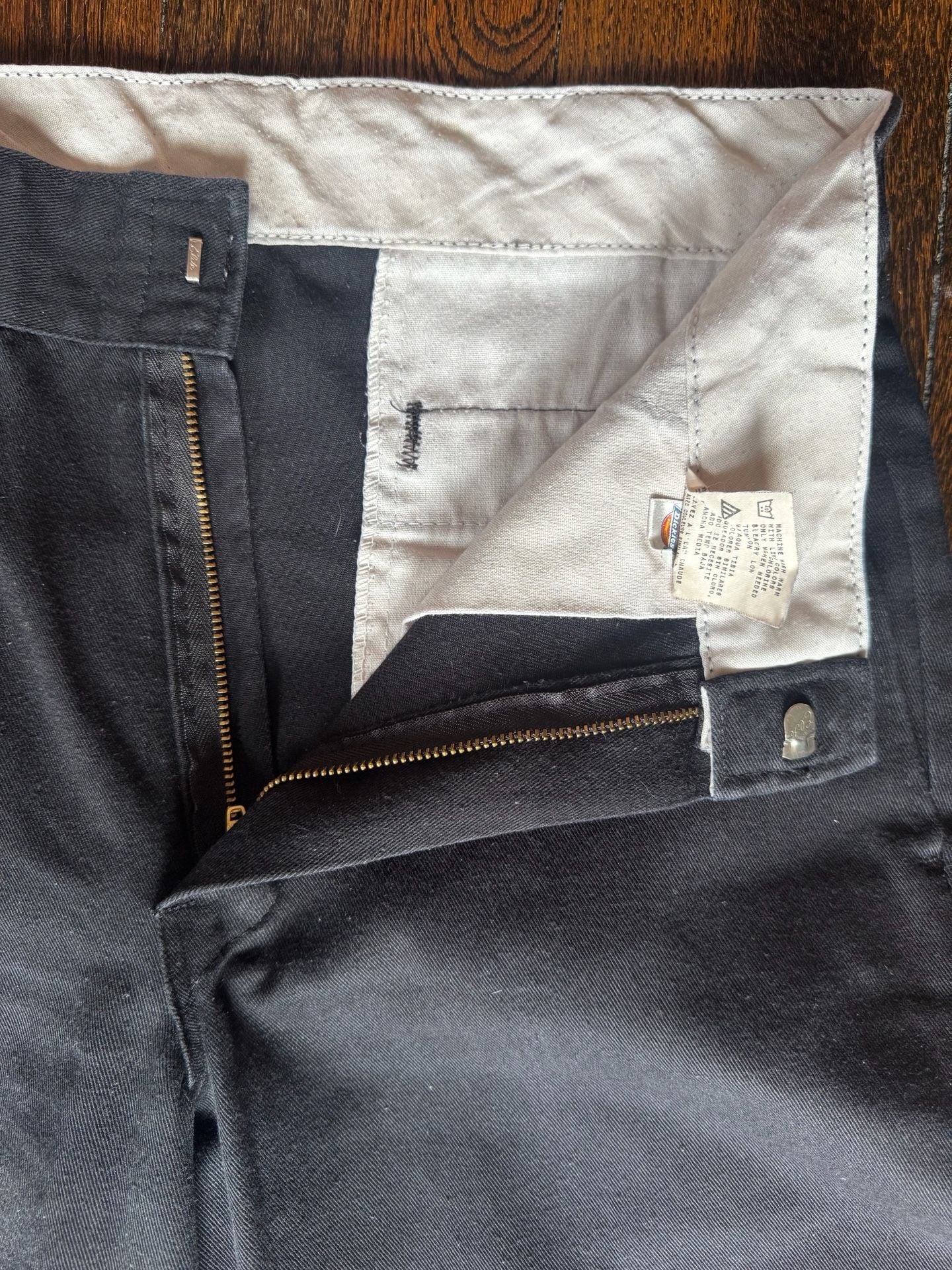 VINTAGE 00s Dickies 874 ORIGINAL WORK PANTS BLACK HONDURAS Y2K SKATER STREETWEAR 6