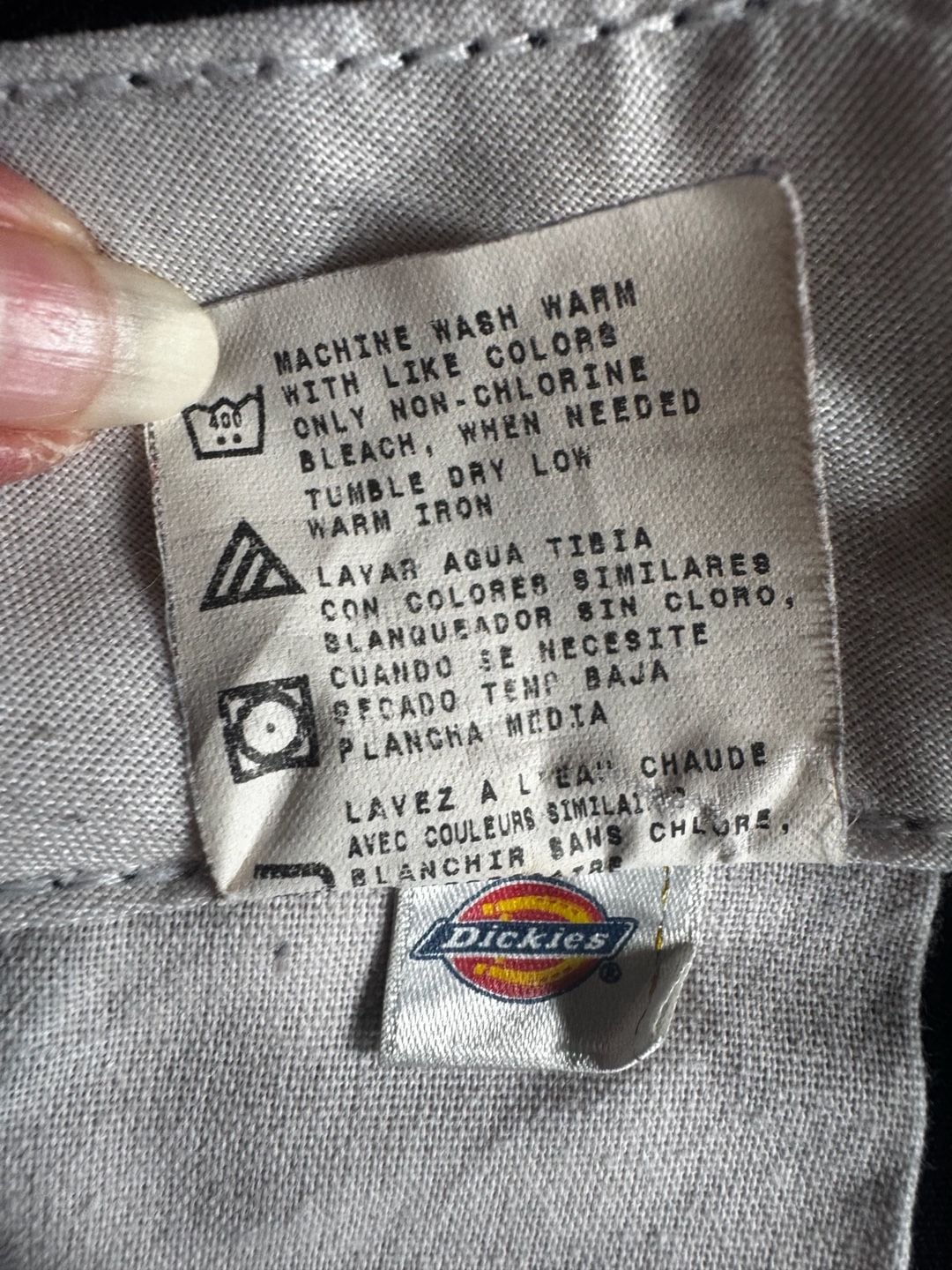 VINTAGE 00s Dickies 874 ORIGINAL WORK PANTS BLACK HONDURAS Y2K SKATER STREETWEAR 7
