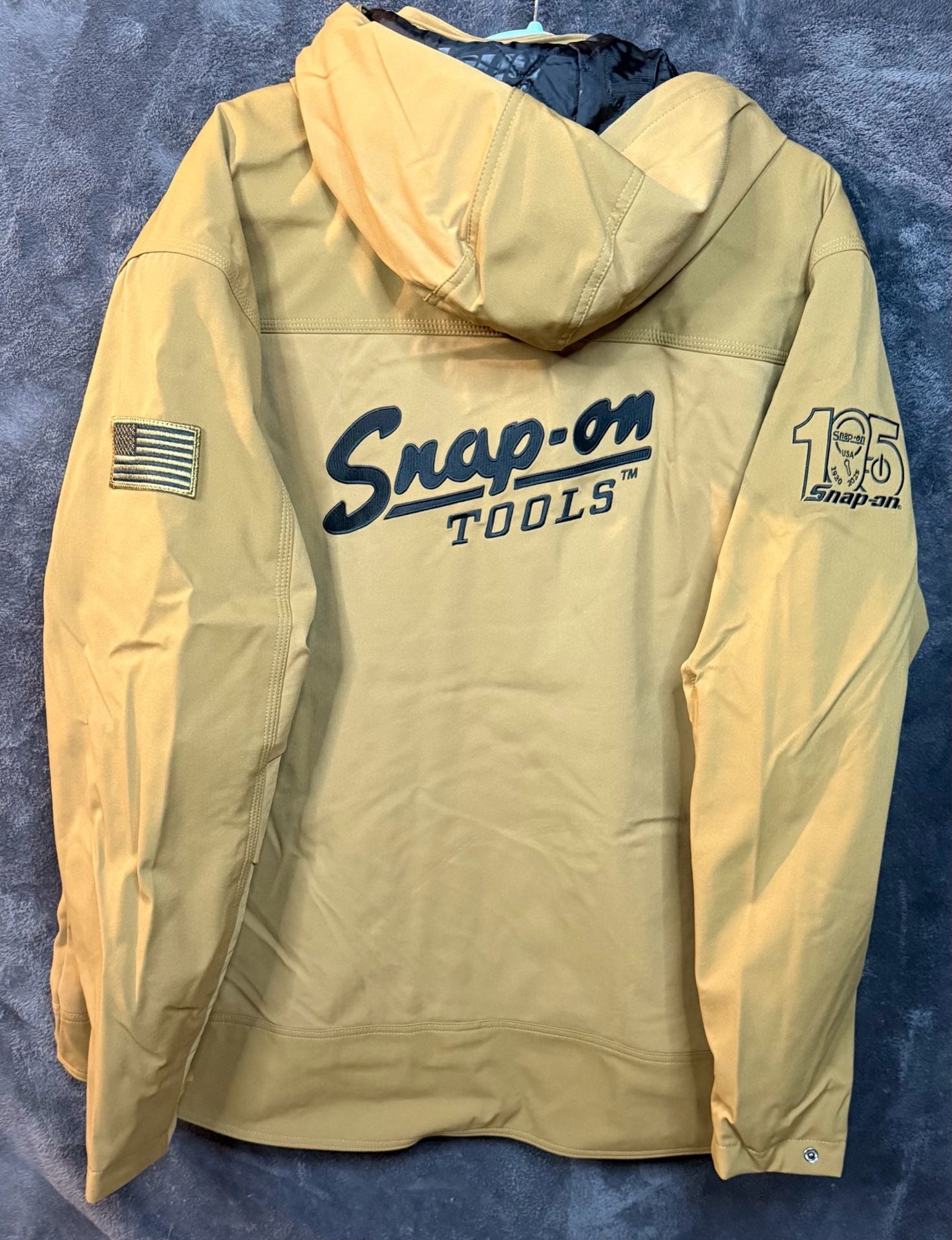Snap-on Legend Hooded Jacket Size 2XL 105th Anniversary Gold New With Tags 12