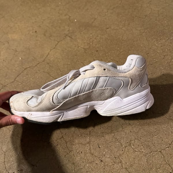 Adidas Yung-1 Size 9 Grey White BD7659 Chunky Sneakers