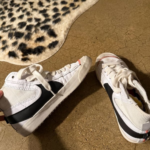 Nike Blazer Mid 77 Jumbo Size 9 White Black