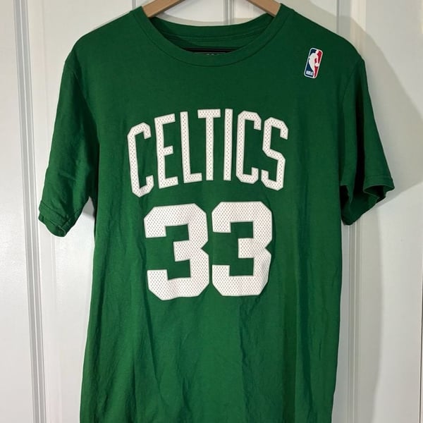 Adidas Boston Celtics Larry Bird 33 T-Shirt Size M Green Like New!