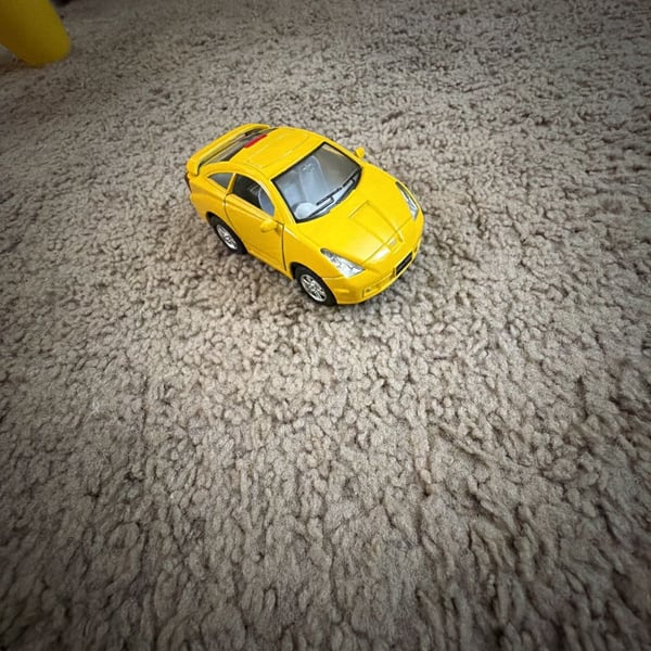 Kinsmart Toyota Celica Diecast Toy Car Yellow