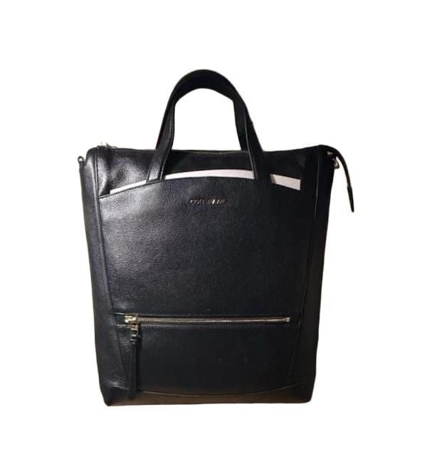 Cole Haan Essential Convertible Backpack Black Leather 2
