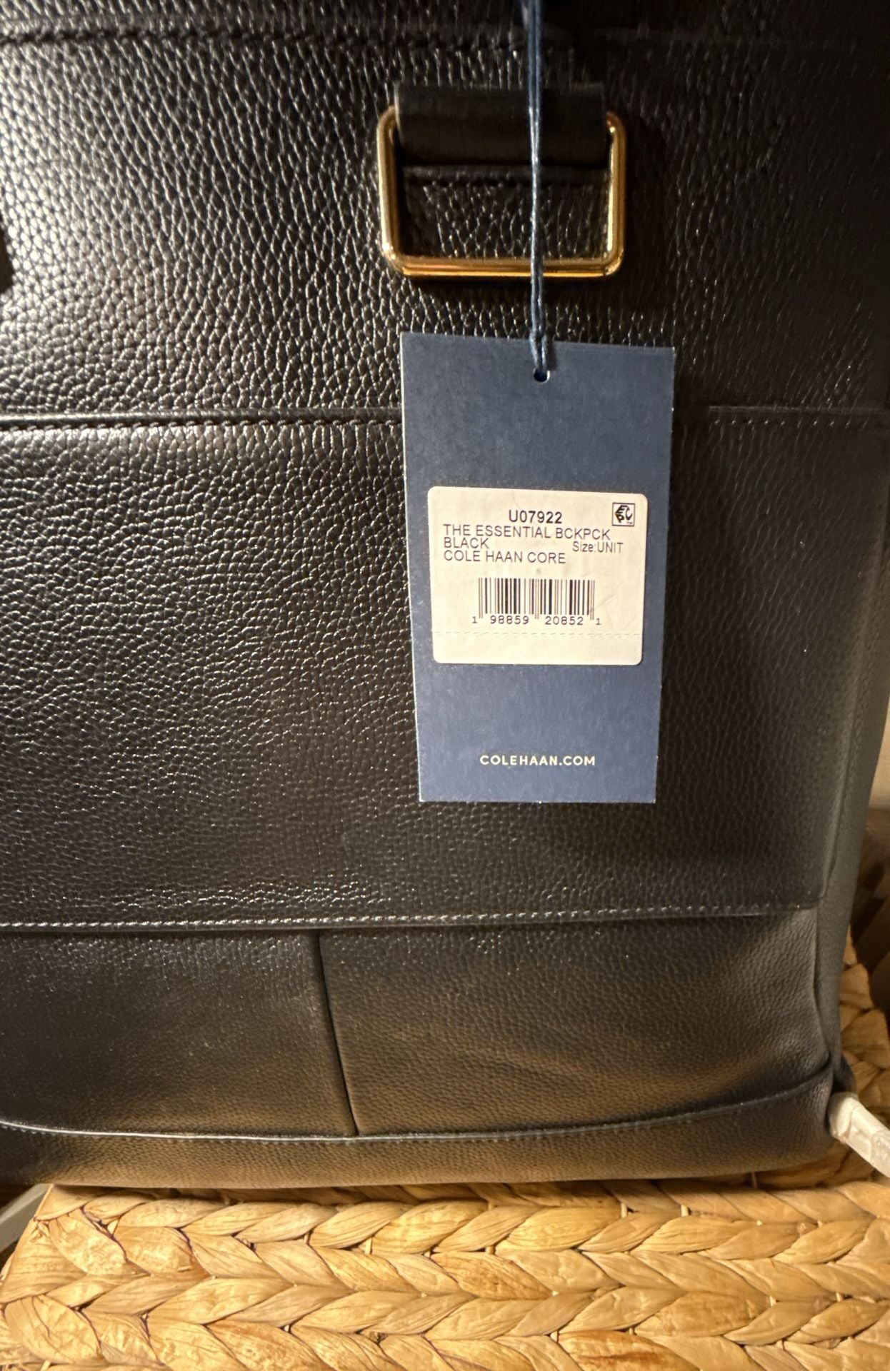 Cole Haan Essential Convertible Backpack Black Leather 5