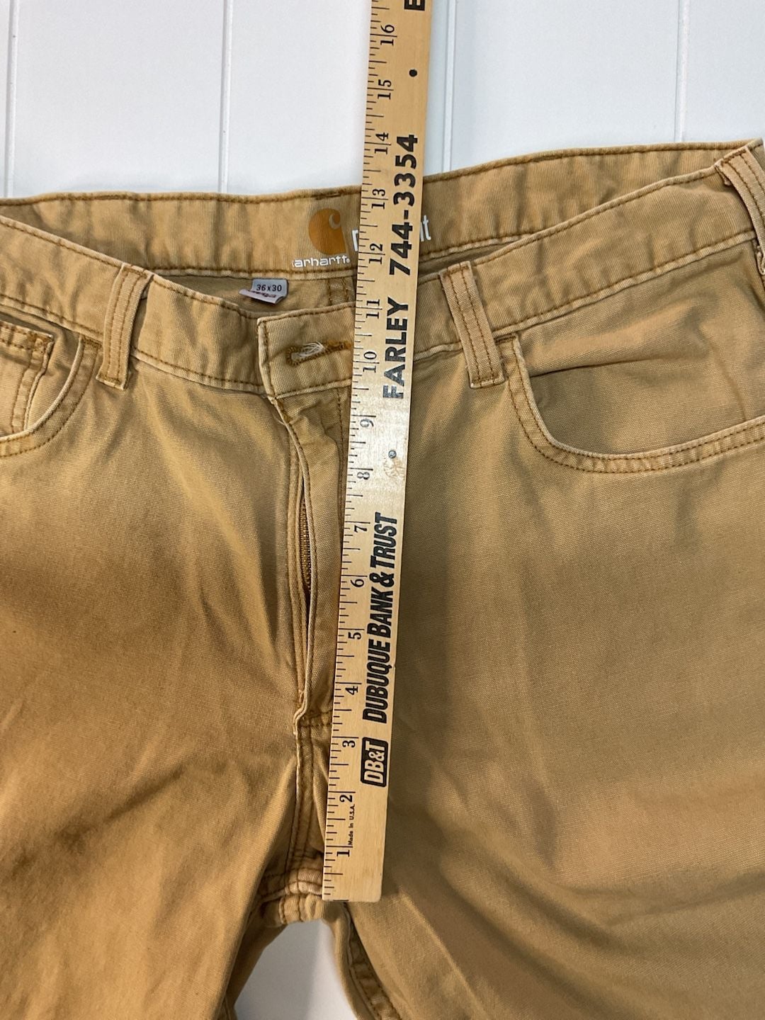 Carhartt 102517 Rugged Flex Pant Size 36x30 Brown Canvas Relaxed Fit 6