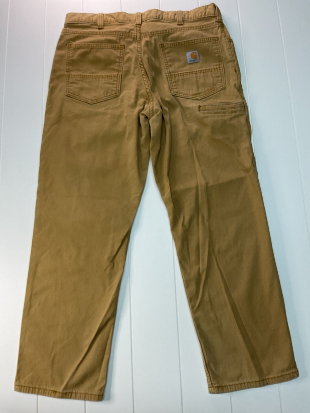 Carhartt 102517 Rugged Flex Pant Size 36x30 Brown Canvas Relaxed Fit 9