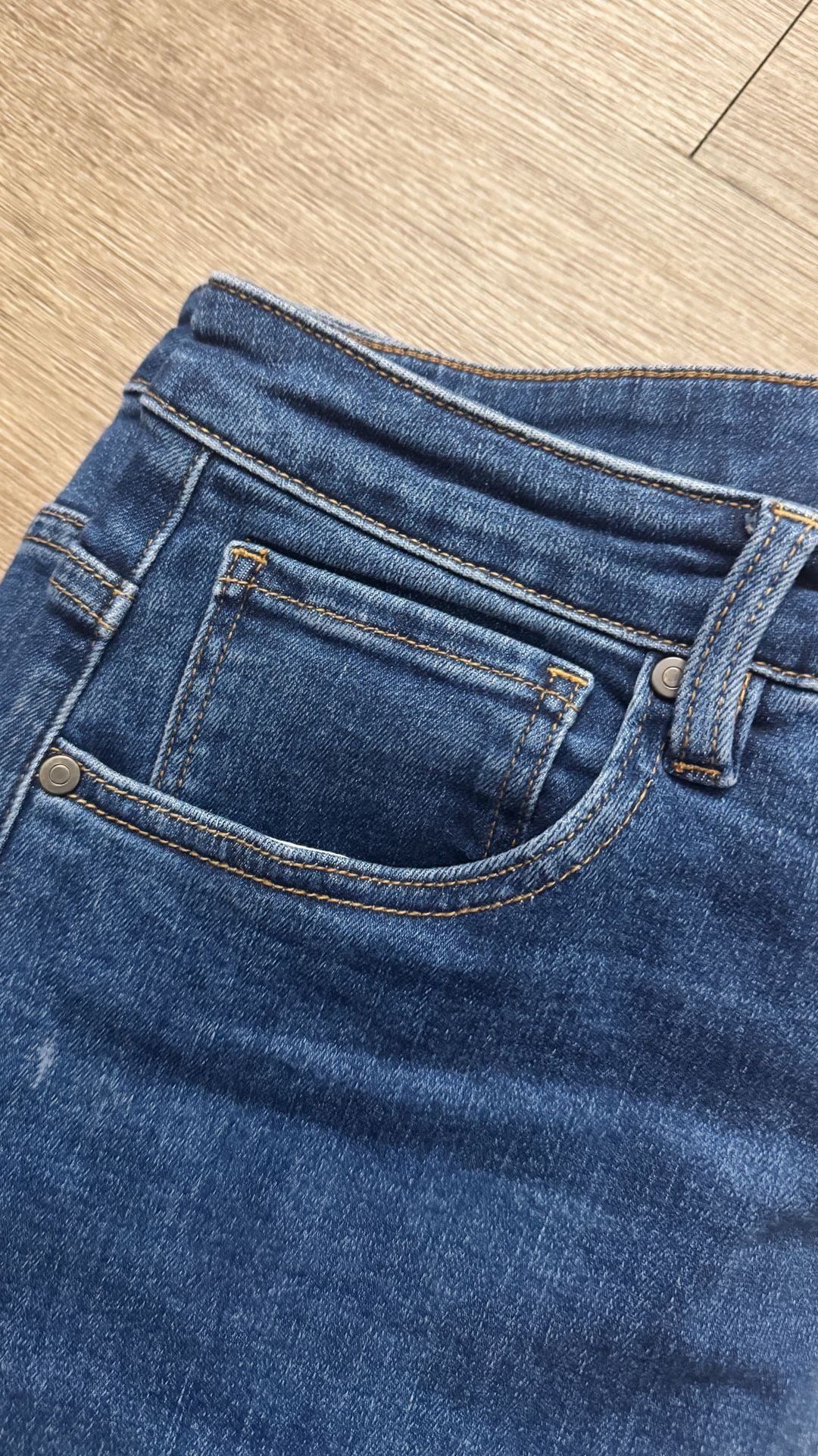 Carve Designs Cuffed Boyfriend Jeans Size 14 Dark Wash Denim 3