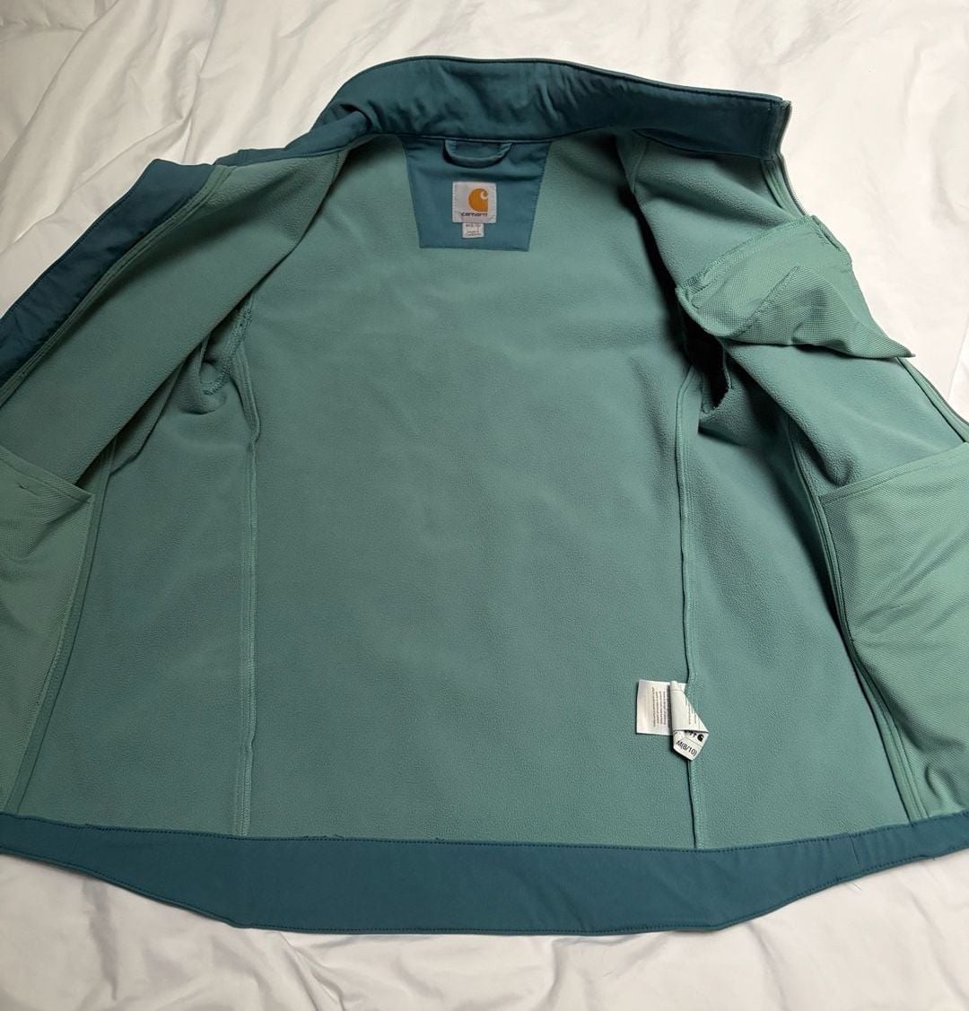 Carhartt Crowley Soft Shell Jacket Size M (8/10) Blue Fleece Lined 5