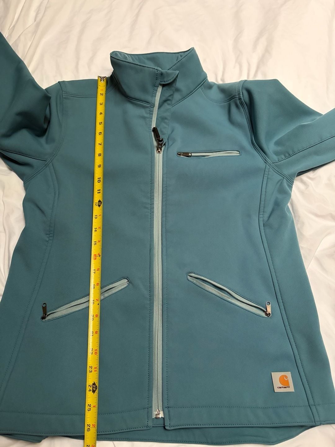 Carhartt Crowley Soft Shell Jacket Size M (8/10) Blue Fleece Lined 7