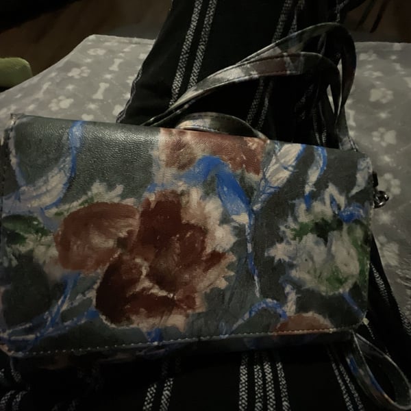 Patricia Nash Lanza Crossbody Bag Peruvian Painting Floral