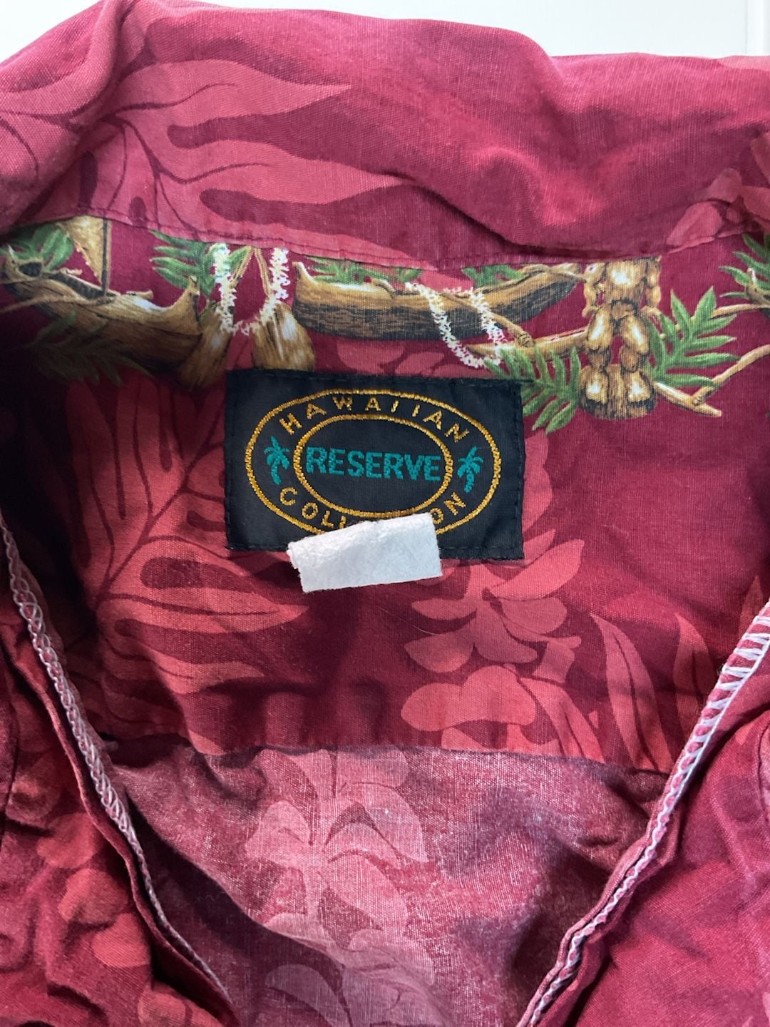 Hawaiian Reserve Collection Tiki Hawaiian Shirt Red Cotton 3