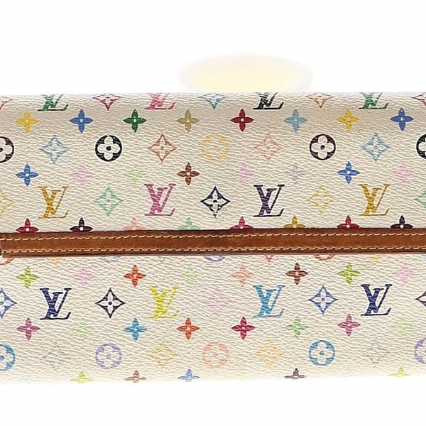 Louis Vuitton Monogram Multicolore Porte Trésor International Wallet White