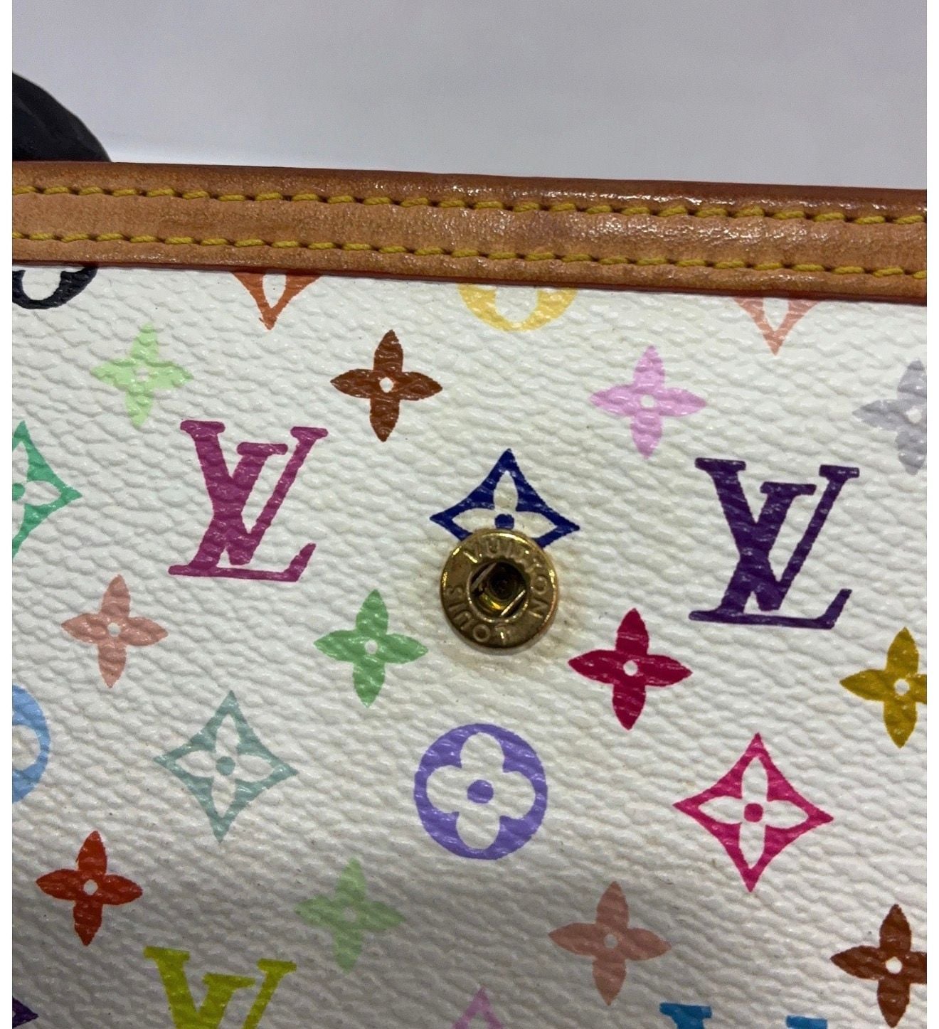 Louis Vuitton Monogram Multicolore Porte Trésor International Wallet White 8