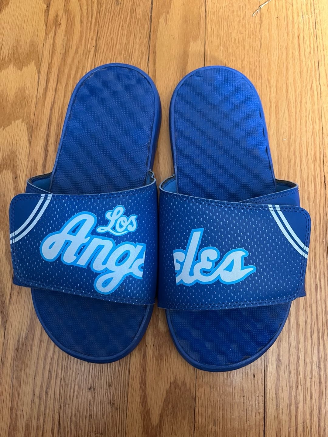 ISlide Los Angeles Dodgers Size 8 Royal Blue Slide Sandals 7