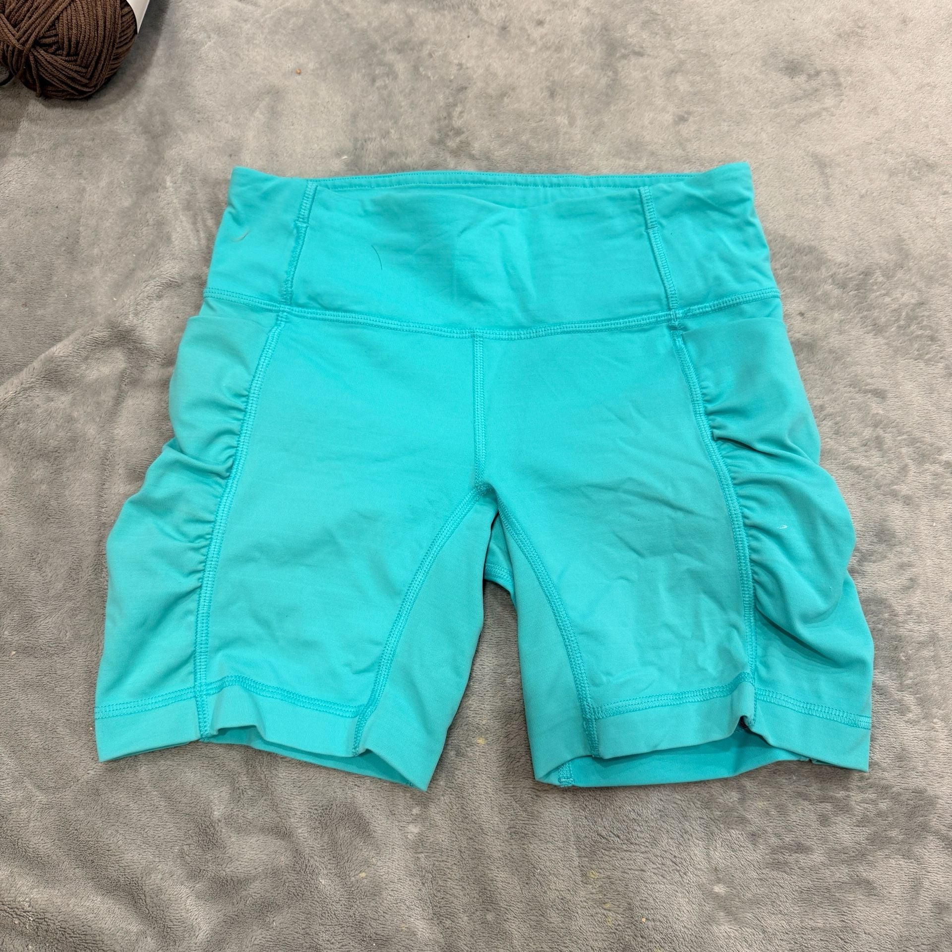 Lululemon Speed Track Short Bali Breeze Green Athletic Biker Shorts 5