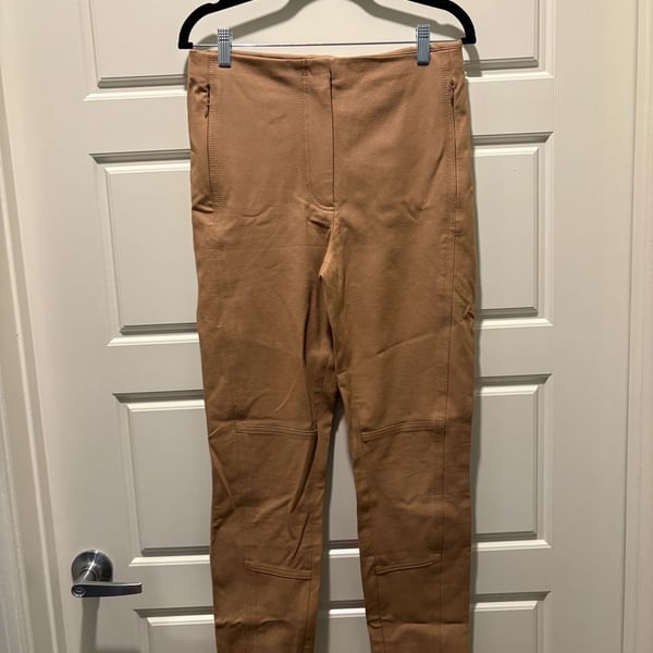 Club Monaco Ponte Pants Size 6 Brown Skinny Seamed Leggings