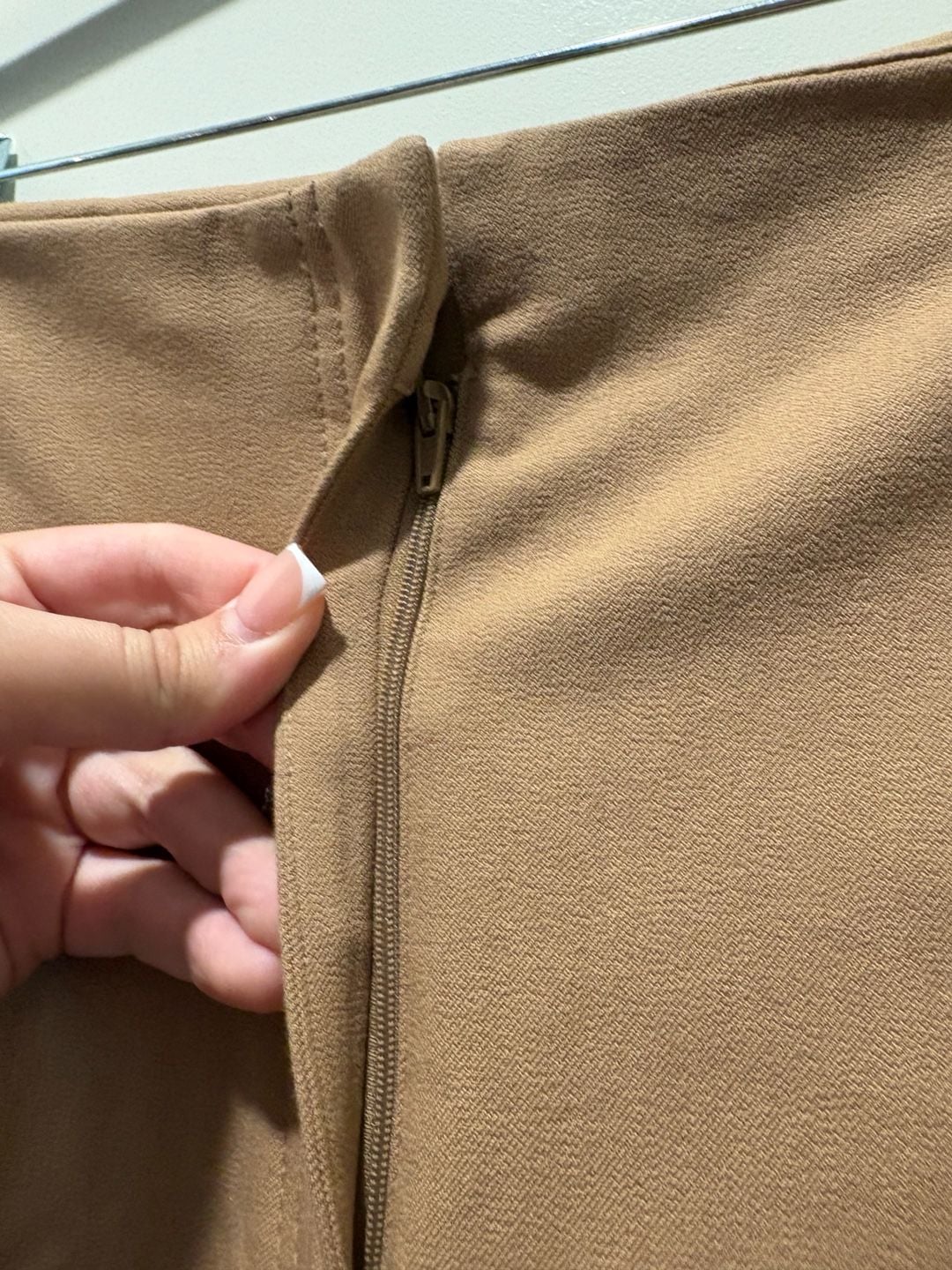Club Monaco Ponte Pants Size 6 Brown Skinny Seamed Leggings 5