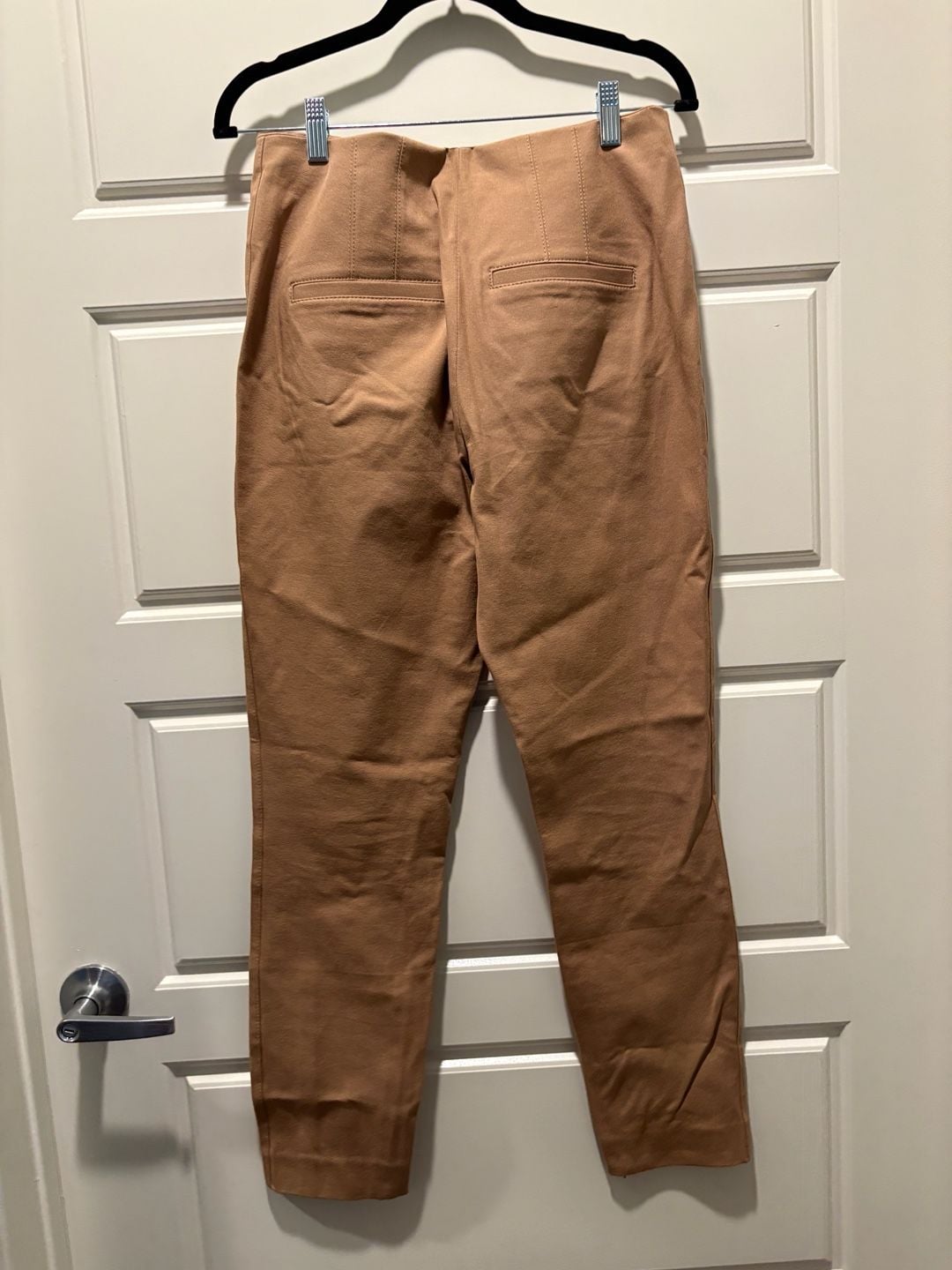 Club Monaco Ponte Pants Size 6 Brown Skinny Seamed Leggings 7