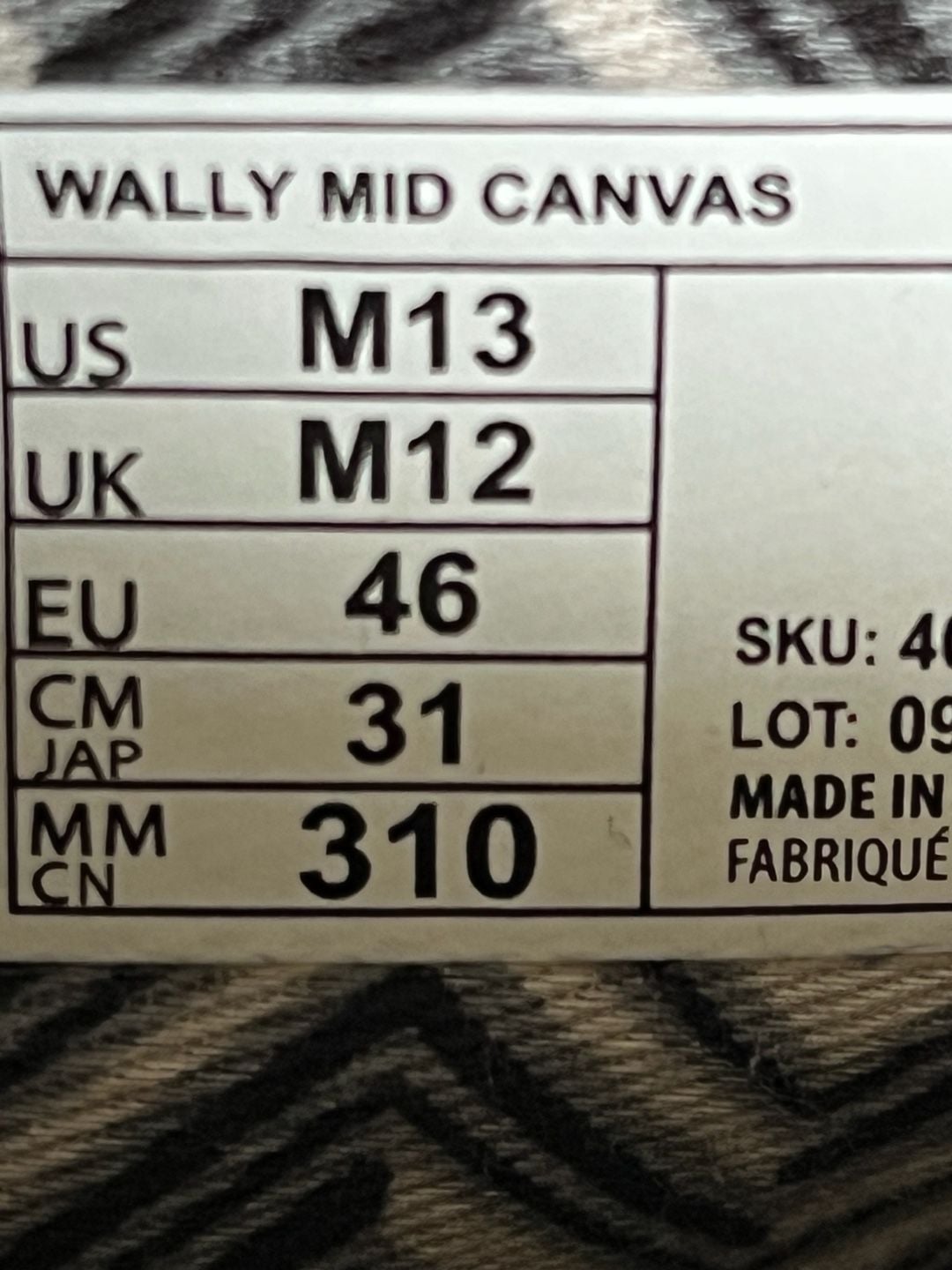 Hey Dude Wally Mid Canvas Size M13 Black Shoes 4