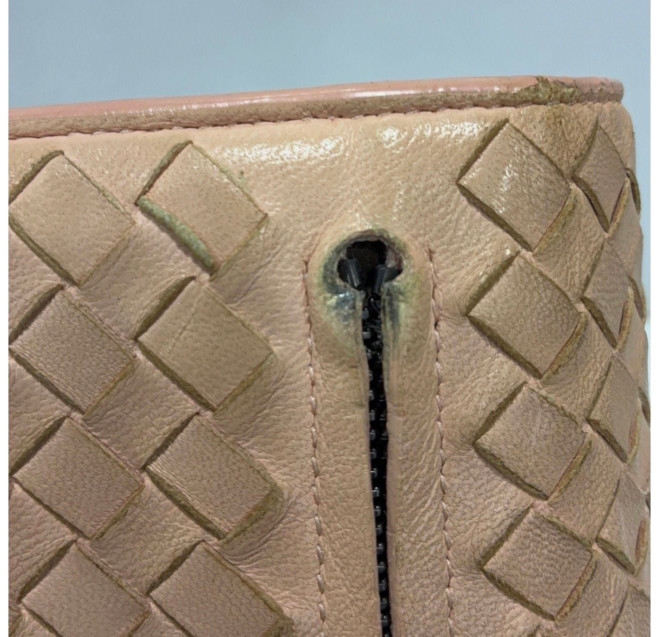 Bottega Veneta Intrecciato Weave Continental Wallet Pink Leather 10