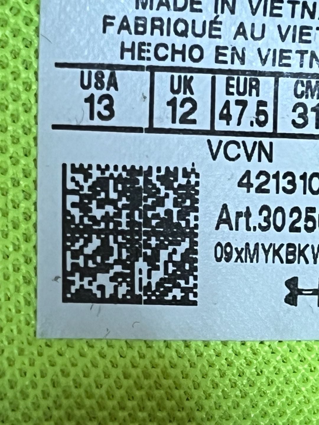 Under Armour Highlight Hammer MC Football Cleats Size 13 Black White 5