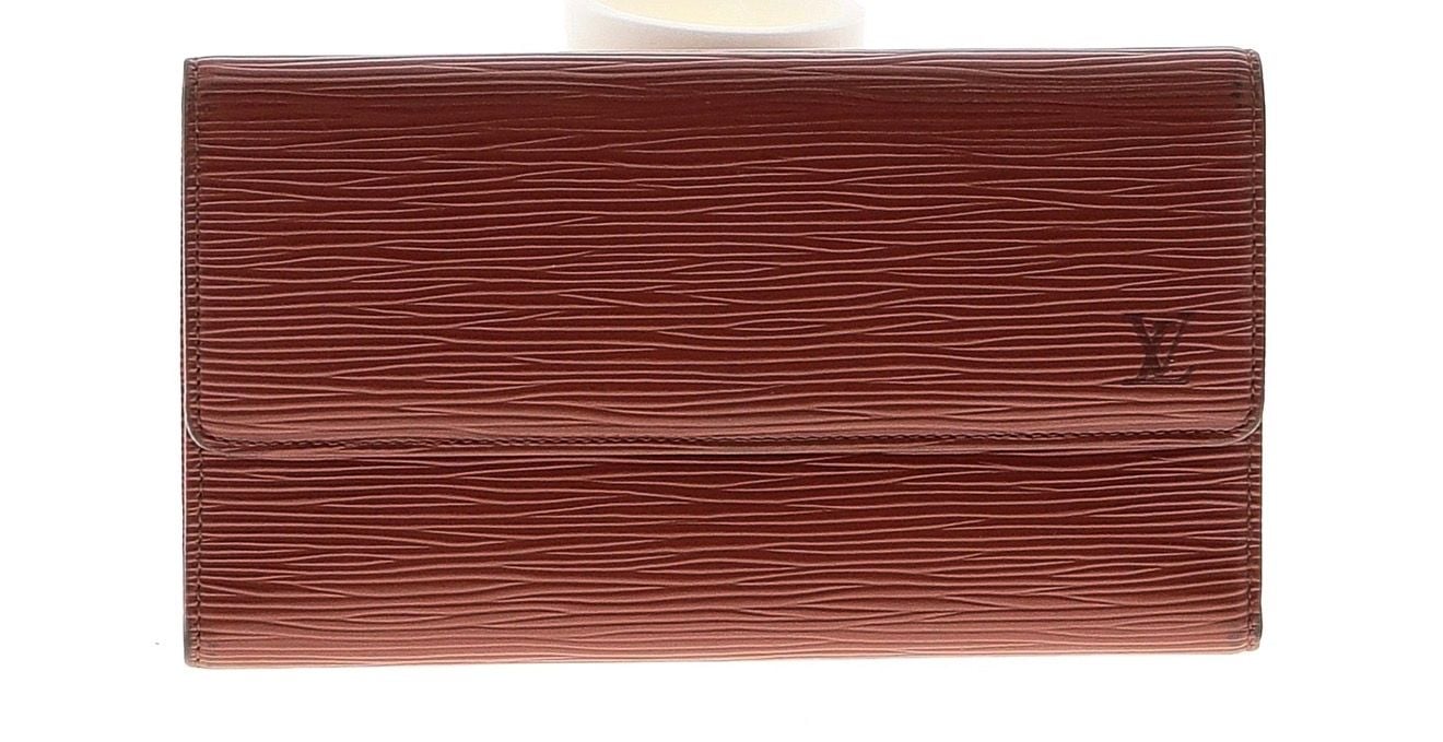 Louis Vuitton Epi Porte Tresor International Wallet Brown Leather 2