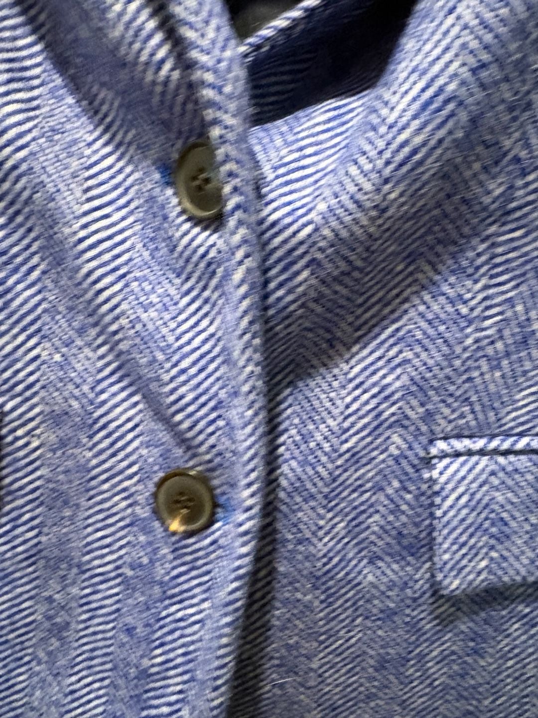 Boden Elizabeth British Tweed Blazer Size US 6R Blue Herringbone 9