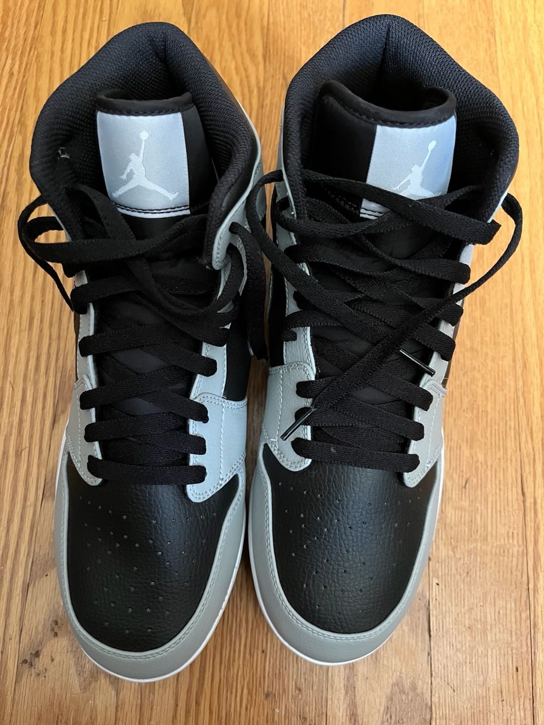 Nike Air Jordan 1 Mid TD Football Cleats Shadow 2.0 Black Grey FJ6805-002 5
