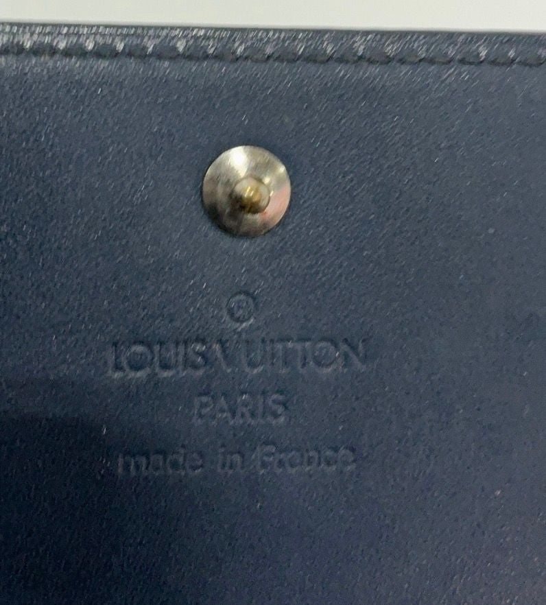 Louis Vuitton Monogram Mat Elise Wallet Grey Leather 8