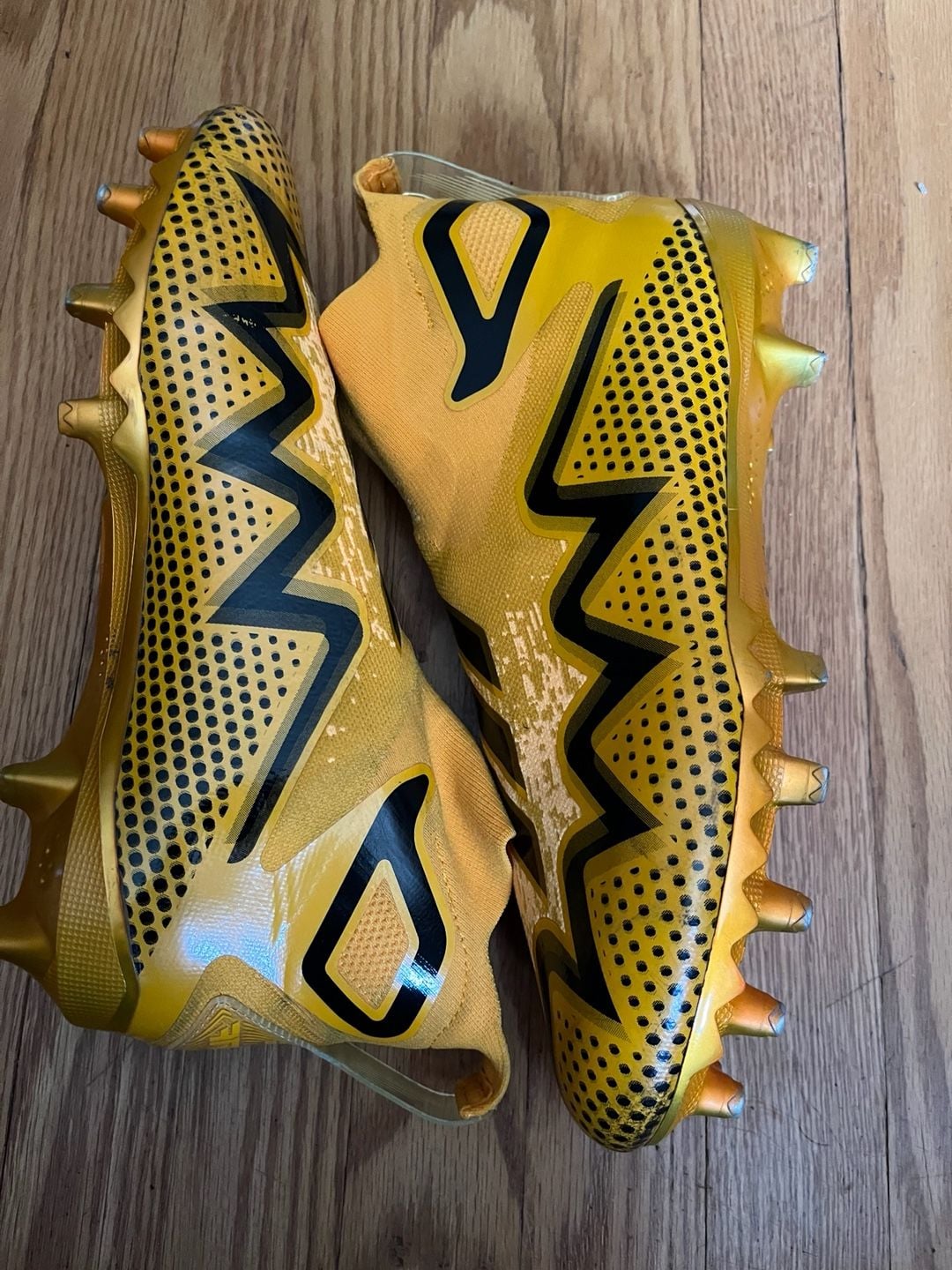 Adidas Freak Ultra 22 Primeknit Size 11 Gold Black Football Cleats 5