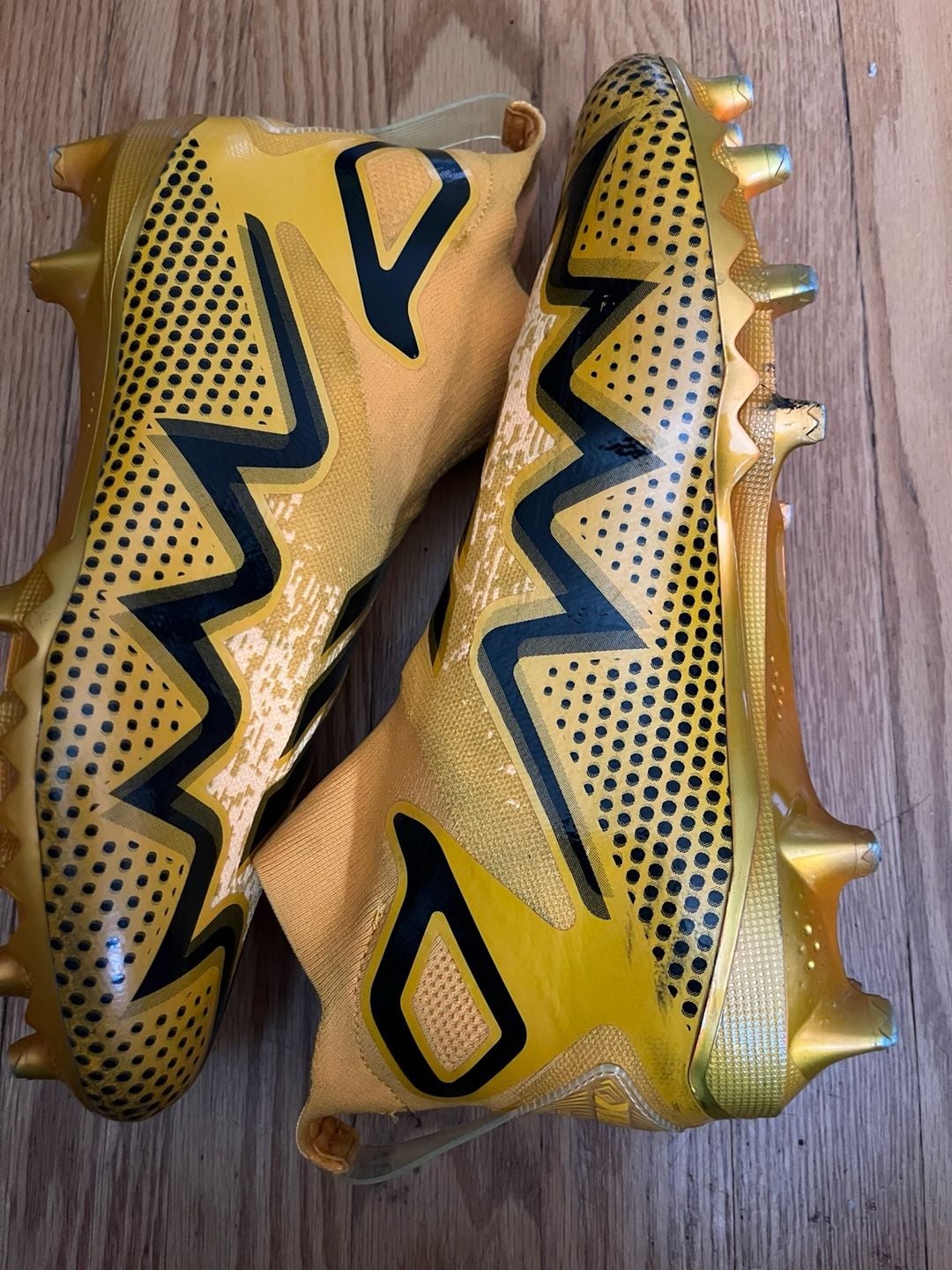 Adidas Freak Ultra 22 Primeknit Size 11 Gold Black Football Cleats 6