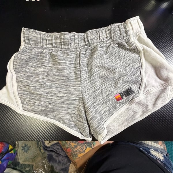 Victoria's Secret PINK Lounge Shorts Size XS Gray Space Dye