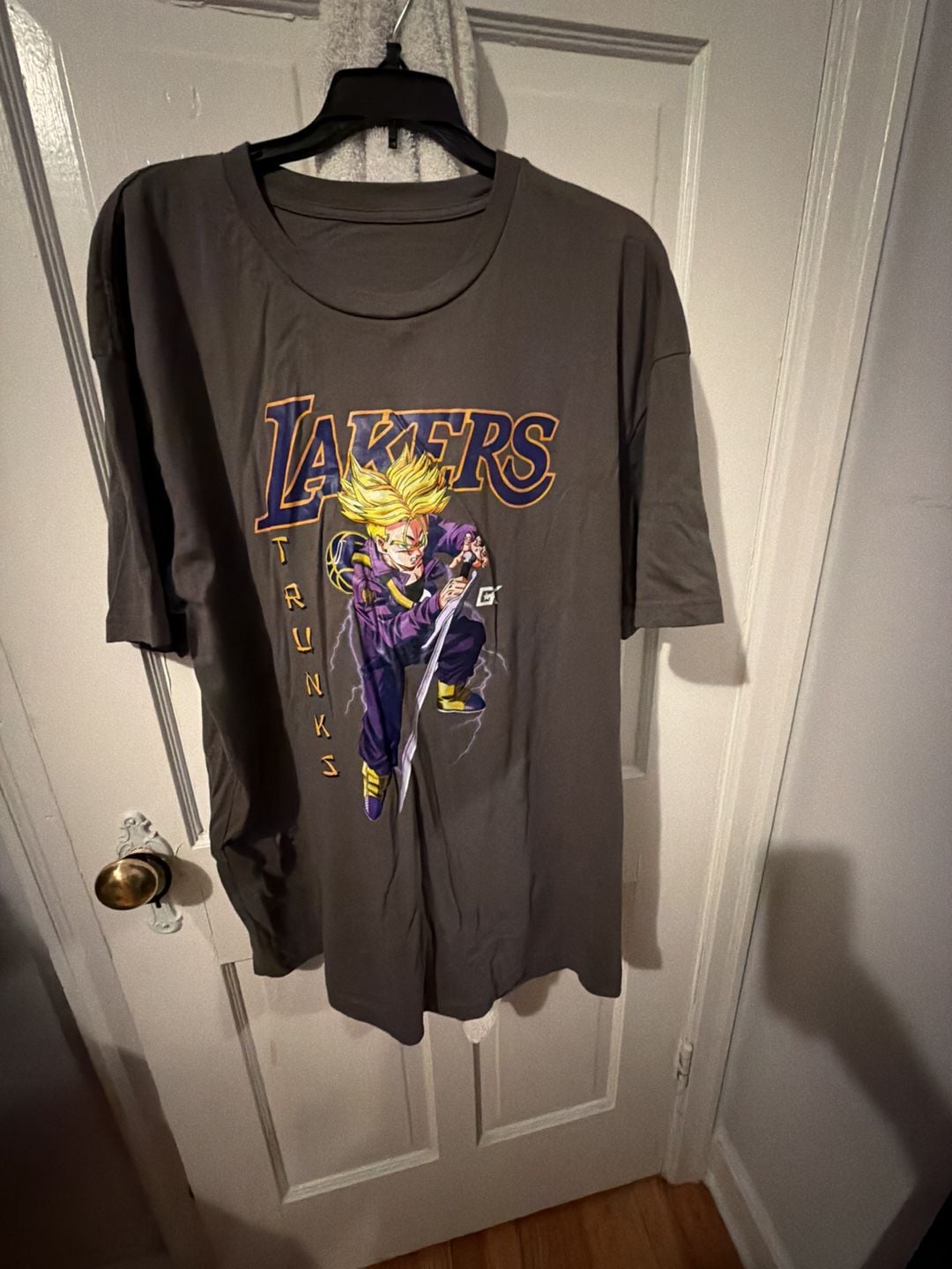 Warren Lotas Los Angeles Lakers Trunks Graphic T-Shirt Gray 2