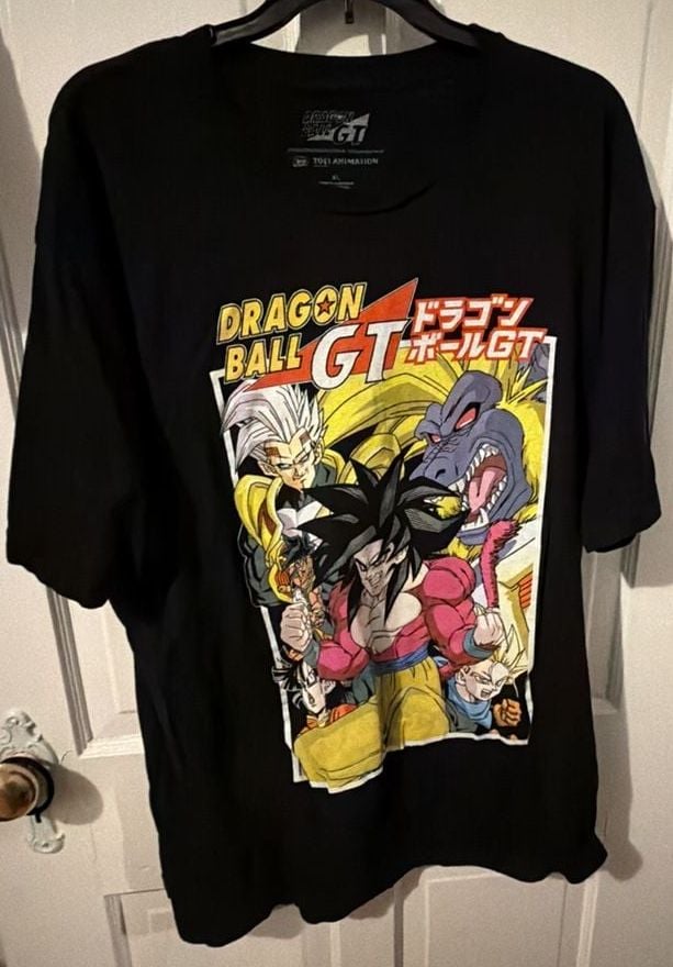 Dragon Ball GT Graphic T-Shirt Size XL Black Anime Tee 2