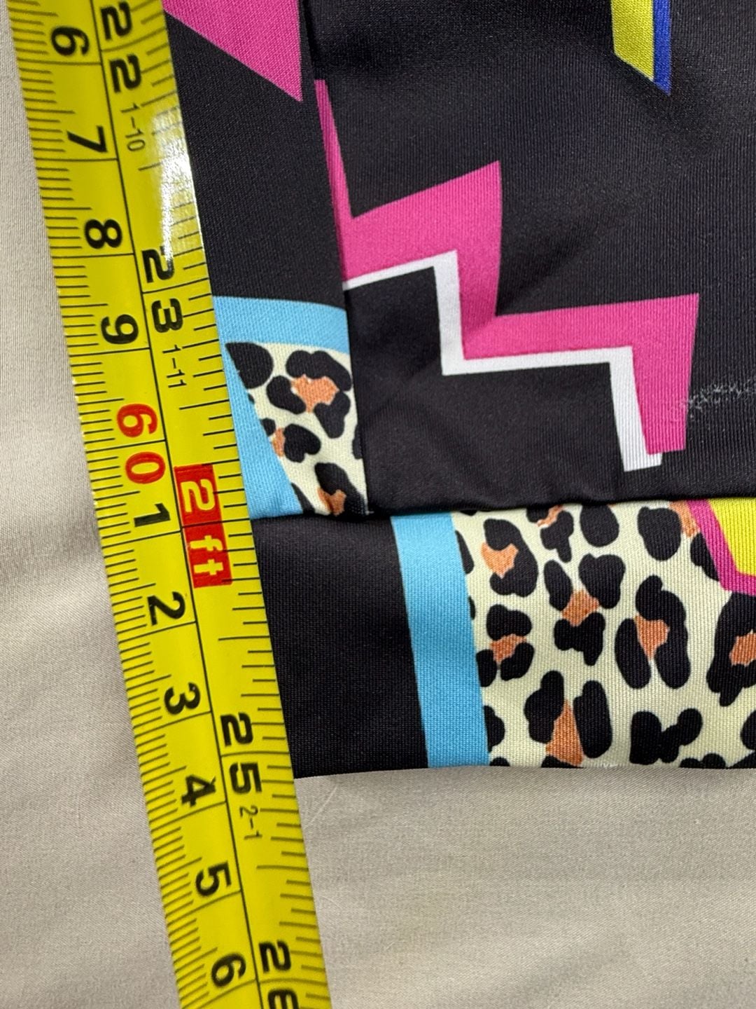 Retro 80s 90s Jogger Sweatpants Size M Black Animal Print 5