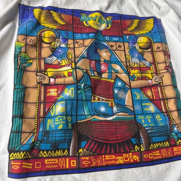 90’s Hard Rock Cafe Myrtle Beach T-Shirt Size X-Large Egyptian Graphic