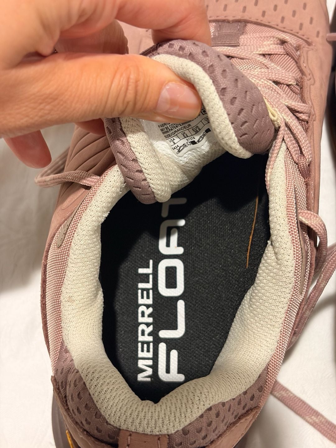 Merrell Moab Speed 2 Leather Waterproof Adobe Rose Hiking Shoes 9
