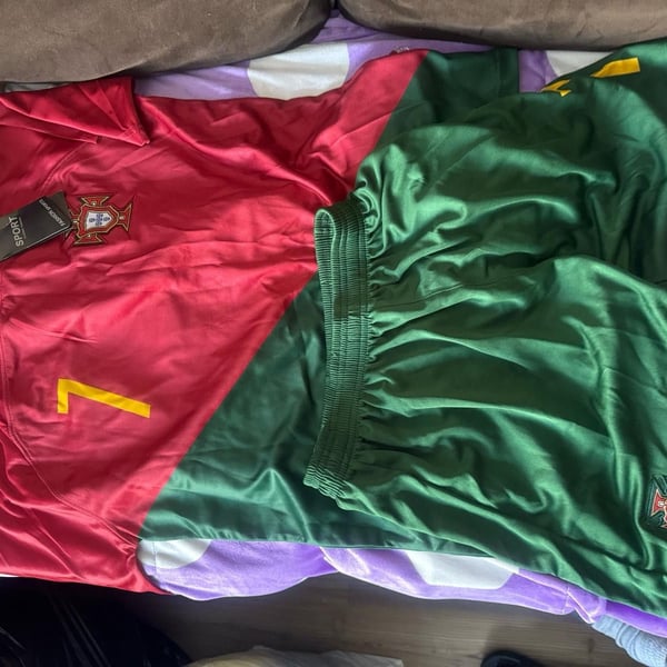 Portugal Ronaldo #7 Youth Kids Medium Jersey And Shorts. Brand New With Tags